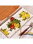 Limon Desenli El Yapımı Seramik Tabak - Sunum Servis Tabağı 36X17 cm 1