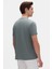 Ds Damat Regular Fit Koyu Yosun Düz Nakışlı %100 Pamuk T-Shirt 3