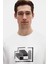 Relaxed Fit Ekru Düz T-Shirt 2