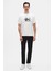 Relaxed Fit Ekru Düz T-Shirt 4