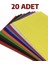 20 Adet A4 Keçe Karışık Renk 20X30 cm. 1