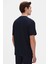 Relaxed Fit Lacivert Düz T-Shirt 3