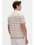 Ds Damat Regular Fit Bej Çizgili T-Shirt 3