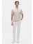 Ds Damat Regular Fit Bej Çizgili T-Shirt 4