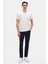 Ds Damat Regular Fit Ekru Düz Nakışlı %100 Pamuk T-Shirt 4