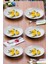 Limon Desenli El Yapımı Seramik Yemek Tabağı Takımı 22 cm 6 Adet 1