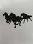 Siyah 20X40 cm Yılka Atları Duvar Süsü - 4mm Mdf (Çivi Ile Asılabilir) 3