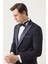 Ds Damat Slim Fit Lacivert Armürlü Damatlık & Smokin Takim Elbise 1