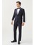 Ds Damat Slim Fit Lacivert Armürlü Damatlık & Smokin Takim Elbise 2