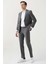 Ds Damat Comfort Fit Gri Düz Travel Takim Elbise 2