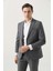 Ds Damat Comfort Fit Gri Düz Travel Takim Elbise 3