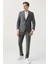 Ds Damat Comfort Fit Gri Düz Travel Takim Elbise 4