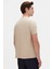 Ds Damat Regular Fit Bej Düz Nakışlı %100 Pamuk T-Shirt 3