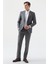 Ds Damat Slim Fit Gri Düz Takim Elbise 4