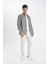 Pantolon Slim Fit Dar Kesim Cepli Dar Paça C9436AX24AU 3