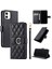 IPhone 12 Mini Koruyucu Pu Deri Kart Yuvaları Tutucu Bilek Için Flip Case (Yurt Dışından) 5