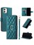 IPhone 12 Mini Koruyucu Pu Deri Kart Yuvaları Tutucu Bilek Için Flip Case (Yurt Dışından) 5