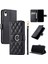 IPhone Xr Bilek Kayışı Kart Yuvaları Tutucu Pu Deri Manyetik Için Flip Case (Yurt Dışından) 5