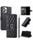IPhone 12 Pro Max Pu Deri Koruyucu Bilek Kayışı Manyetik Için Flip Case (Yurt Dışından) 5
