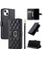 IPhone 15 Koruyucu Manyetik Pu Deri Kart Yuvaları Tutucu Için Flip Case (Yurt Dışından) 1