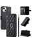 IPhone 13 Pu Deri Bilek Kayışı Kart Yuvaları Tutucu Manyetik Için Flip Case (Yurt Dışından) 5