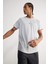 DefactoFit Slim Fit Dar Kesim Bisiklet Yaka Baskılı Sporcu Kısa Kollu Tişört V2887AZ25SP 2
