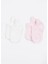 Organik Basic 2'li Patik Çorap Pembe Ekru 2