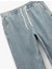 Beli Bağcıklı Cep Detaylı Pamuklu Rahat Kesim Jogger Denim Pantolon 6