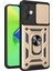 Newface Infinix Hot 30 4g Kılıf Pars Lens Yüzüklü Silikon - Gold 1