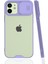 Newface iPhone 12 Kılıf Platin Kamera Koruma Silikon - Lila 1