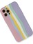 Newface iPhone 12 Pro Max Kılıf Ebruli Lansman Silikon - Pembe-Lila 3