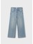 Kız Çocuk Geniş Paça Denim Pantolon 6538M 2