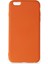 Newface iPhone 6 Plus Kılıf Nano Içi Kadife Silikon - Turuncu 1