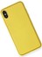 Newface iPhone Xs Max Kılıf Coco Deri Silikon Kapak - Sarı 2