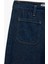 Normal Paça Düğmeli Yüksek Bel Pamuklu Geniş Paça Crop Jean Pantolon - Wide Leg Jeans 4