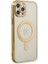 Newface iPhone 12 Pro Kılıf Magneticsafe Lazer Silikon - Gold 1