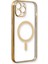 Newface iPhone 12 Pro Kılıf Magneticsafe Lazer Silikon - Gold 2