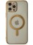 Newface iPhone 12 Pro Kılıf Magneticsafe Lazer Silikon - Gold 3