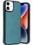 Newface iPhone 11 Kılıf Aras Deri Kapak - Açık Yeşil 2