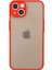 Newface iPhone 13 Mini Kılıf Montreal Silikon Kapak - Kırmızı 1