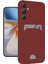 Newface Samsung Galaxy A16 5g Kılıf Kelvin Kartvizitli Silikon - Bordo 1