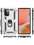 Newface Samsung Galaxy A72 Kılıf Sofya Yüzüklü Silikon Kapak - Gümüş 3