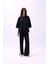 Bisiklet Yaka Oversize Siyah T-Shirt 2
