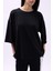 Bisiklet Yaka Oversize Siyah T-Shirt 5