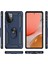 Newface Samsung Galaxy A72 Kılıf Sofya Yüzüklü Silikon Kapak - Lacivert 3