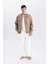 Slim Fit Süet Bomber Mont Ceket Dar Kesim Kolej Yaka Fermuarlı Çift Cepli Mevsimlik Baharlık Hafif A3866AX25SP 4