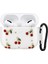 Airpods 4. Nesil ile Uyumlu Glitter Silikon Kılıf Şeffaf Simli Koruyucu Kiraz Deseniyle Askı Aparatı Dahil Çanta Kolu ve Kemer Tokasına Takılabilir Şık Tasarım Airpods 4 Için Kulaklık Kılıfı 1