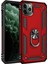 Newface iPhone 11 Pro Kılıf Sofya Yüzüklü Silikon Kapak - Kırmızı 1