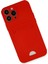 Newface iPhone 13 Pro Max Kılıf Kelvin Kartvizitli Silikon - Kırmızı 3