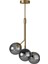 Luno 3 White Antique – Eskitme Gövdeli Füme Camlı 3’lü Sarkıt Avize (60 Cm) 3